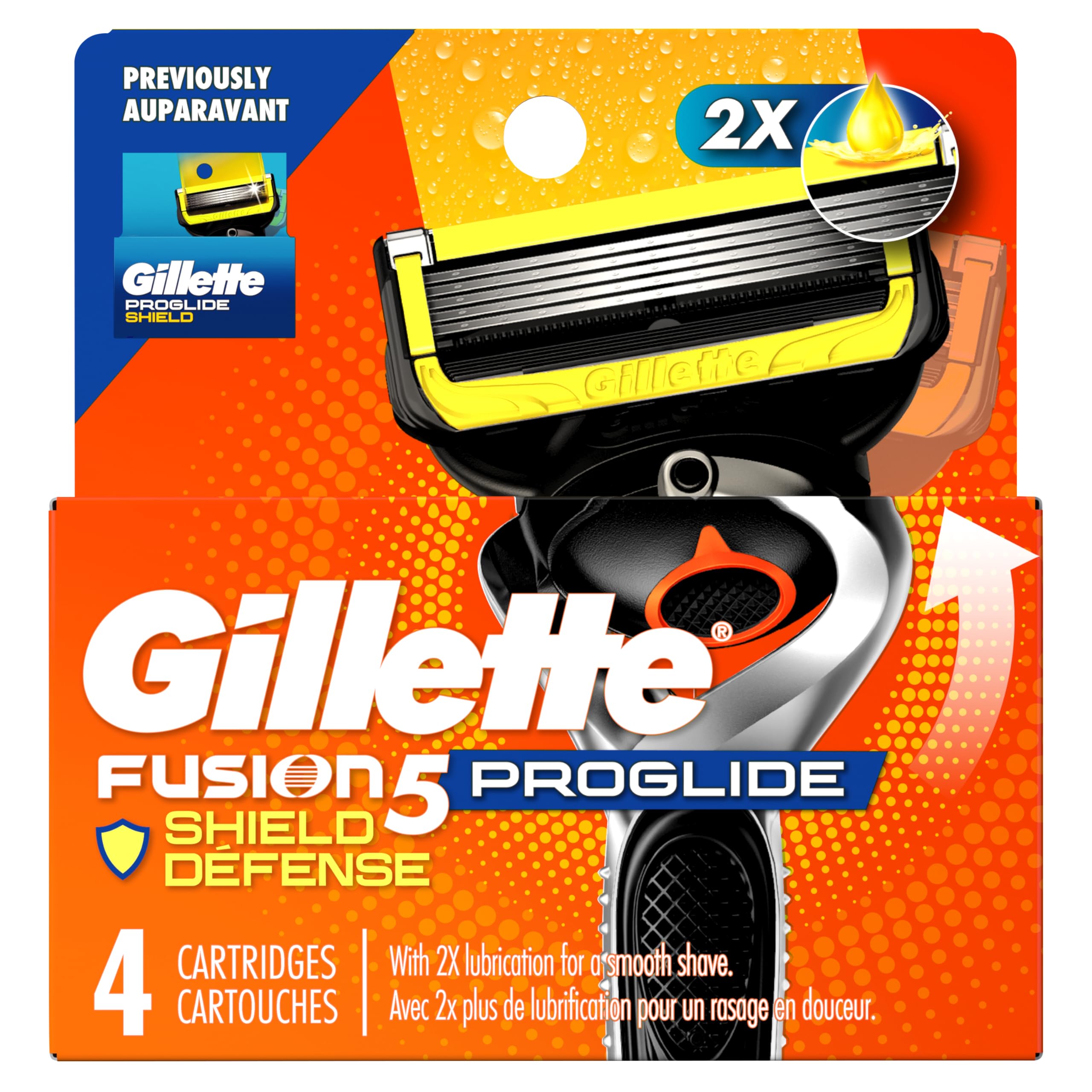 Gillette ProGlide Shield refills compatible with Fusion5 handles.