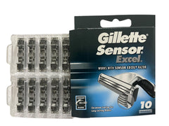 Gillette Sensor Excel 5x10 pack front for easy refills