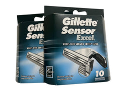 Gillette Sensor Excel cartridge front view, smooth shave design.
