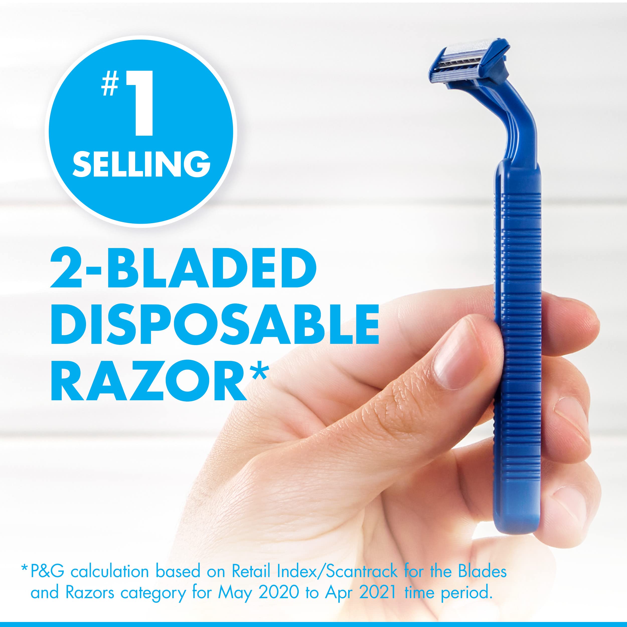 Gillette Sensor2 pivoting head following facial contours for easy shaving