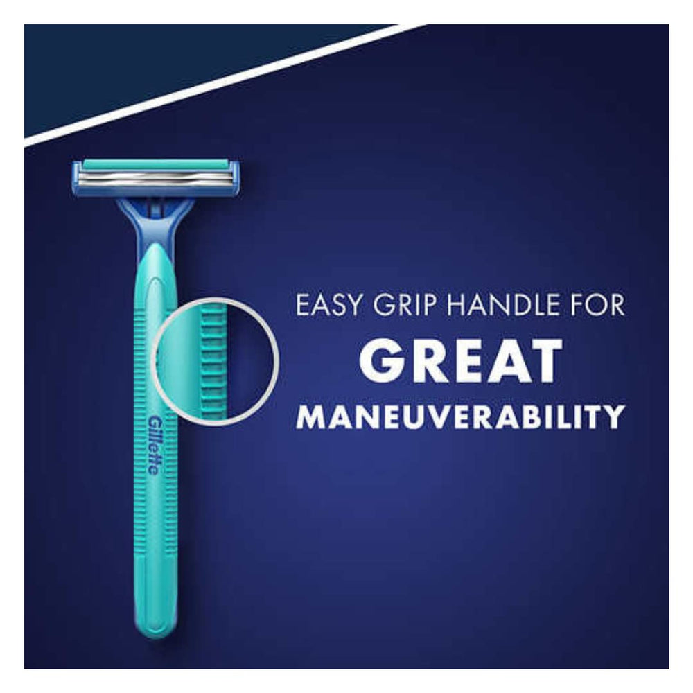 Gillette Sensor2 Plus chromium-coated blades maintain sharpness over time.