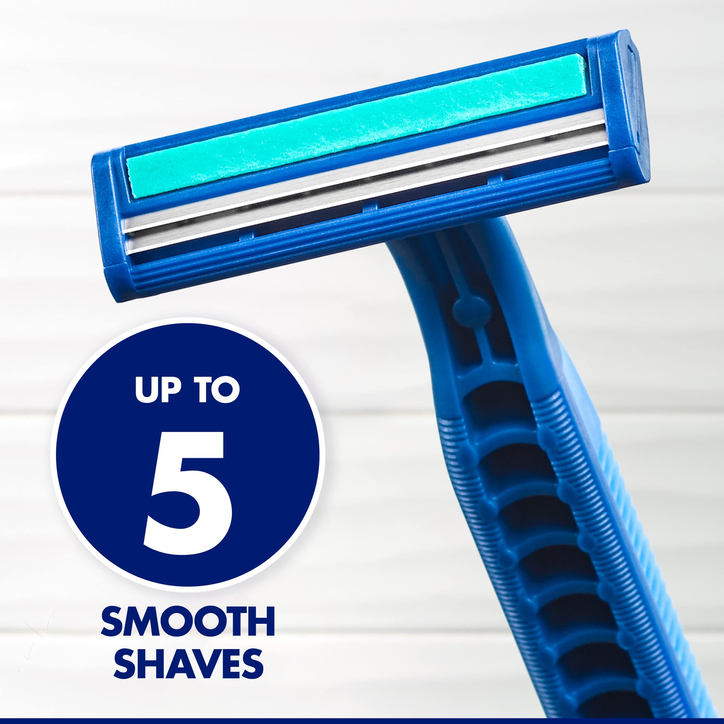 Gillette Sensor2 Plus fixed razor blue lubrastrip aloe for smooth glide.