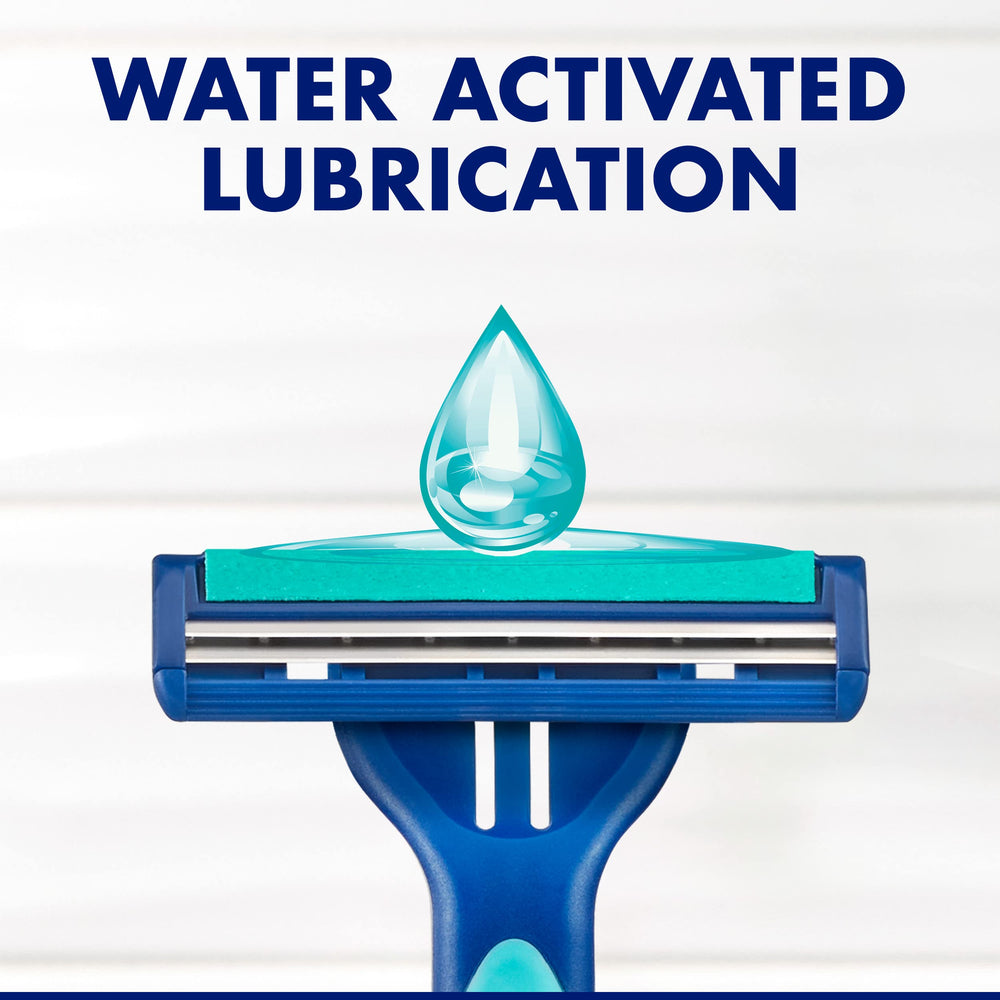 Gillette Sensor2 Plus Lubrastrip reduces drag for effortless glide.