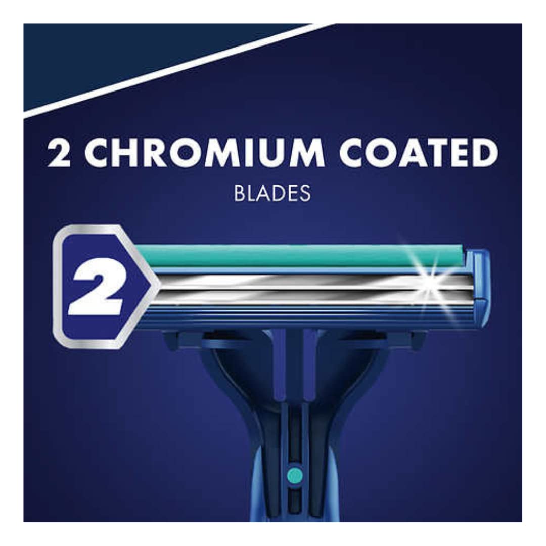 Gillette Sensor2 Plus pivoting head follows facial contours for close comfort.