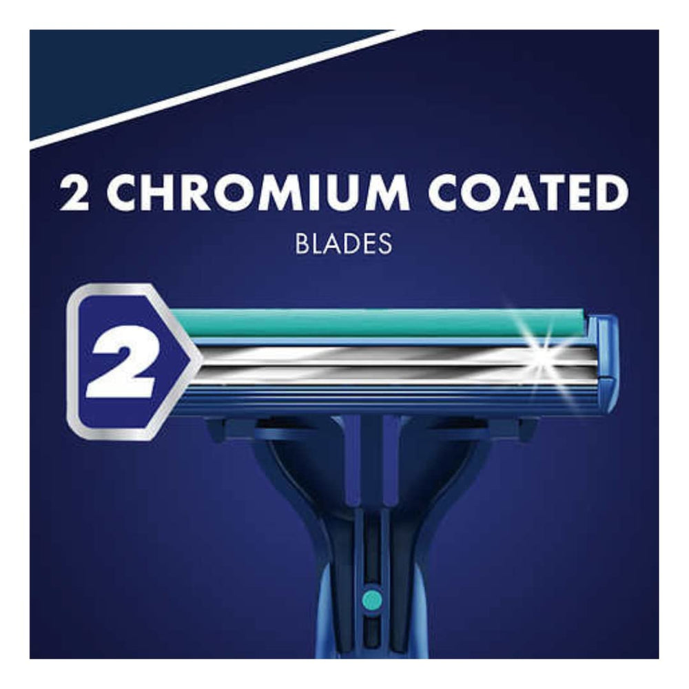 Gillette Sensor2 Plus pivoting head follows facial contours for close comfort.
