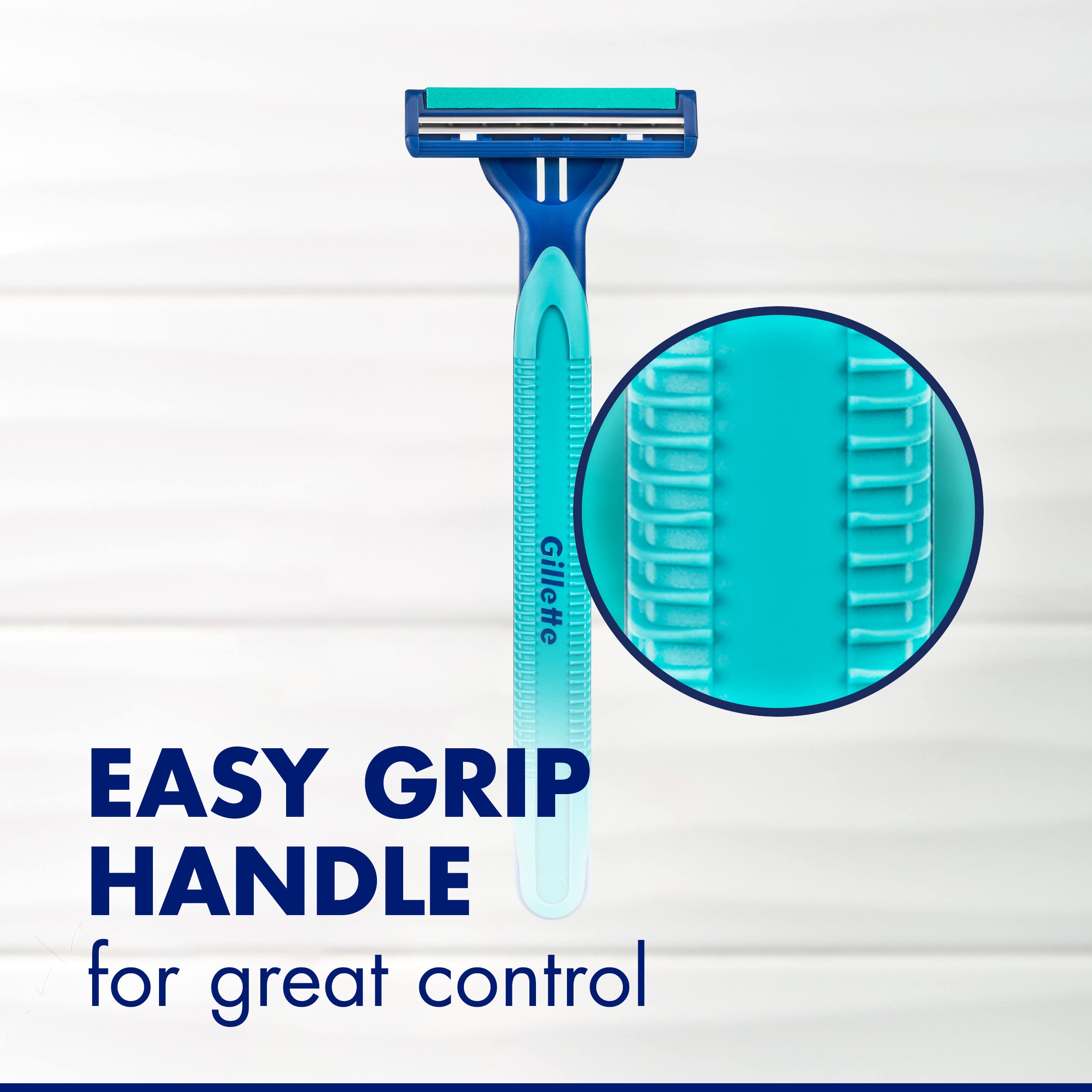 Gillette Sensor2 Plus soft ultragrip handle provides precise control.