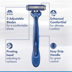 Gillette Sensor3 Comfort Lubrastrip with Comfortgel for gentler shave