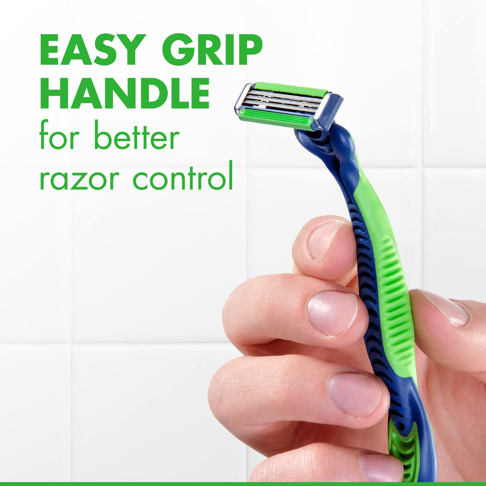 Gillette Sensor3 Sensitive disposable razor pack shot for on-the-go grooming