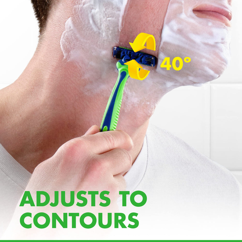Gillette Sensor3 Sensitive razor close shave with skin-sensing blades