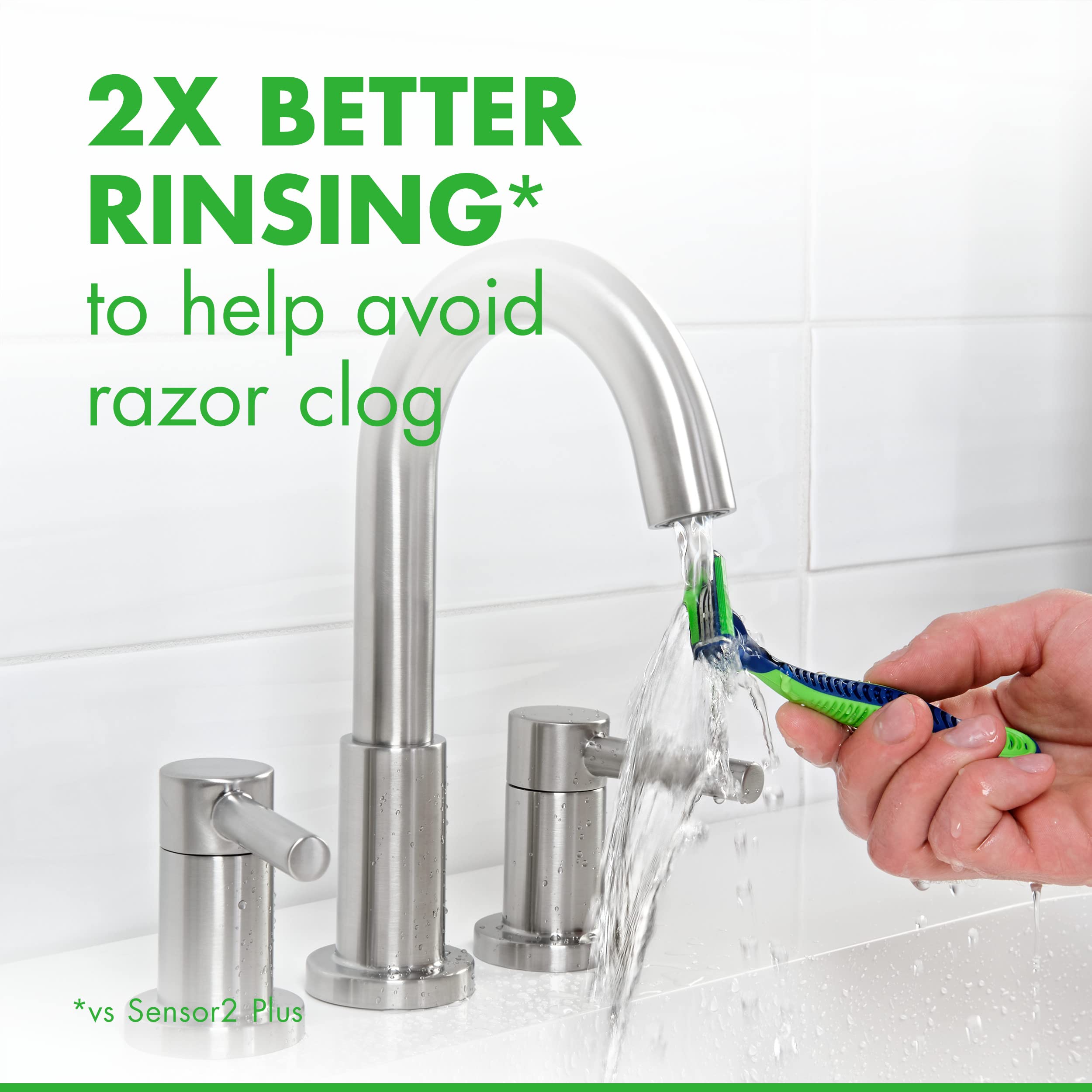 Gillette Sensor3 Sensitive razor daily-use image highlighting sensitive-skin suitability