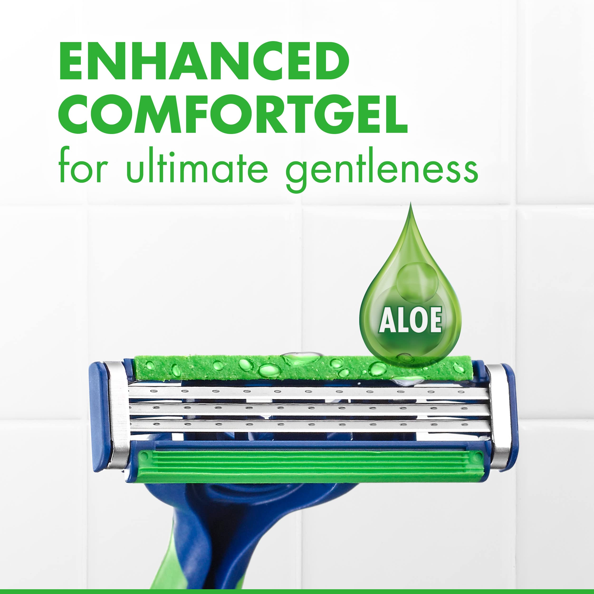 Gillette Sensor3 Sensitive razor easy rinse blades after each pass