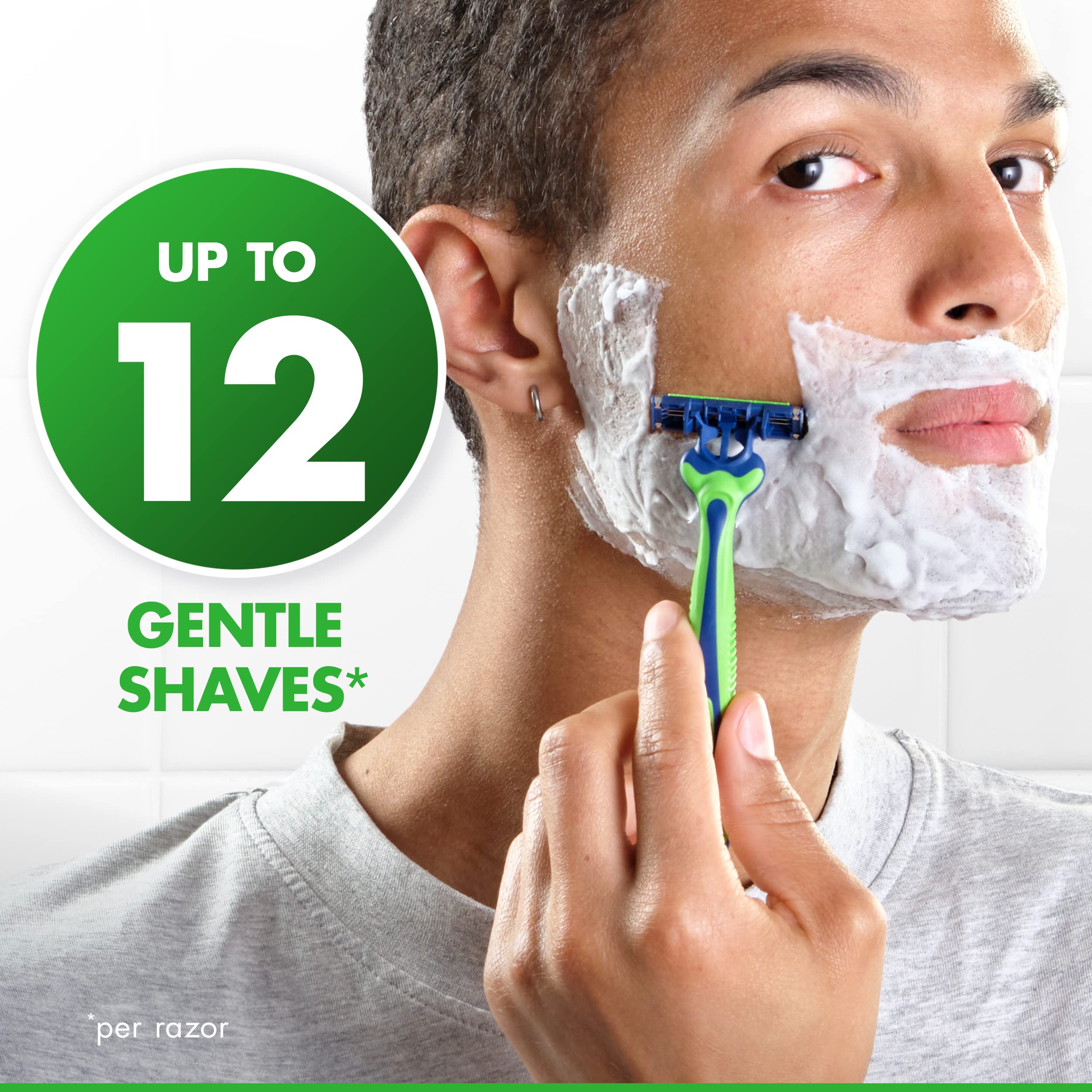 Gillette Sensor3 Sensitive razor with ComfortGel lubrication for gentle shave
