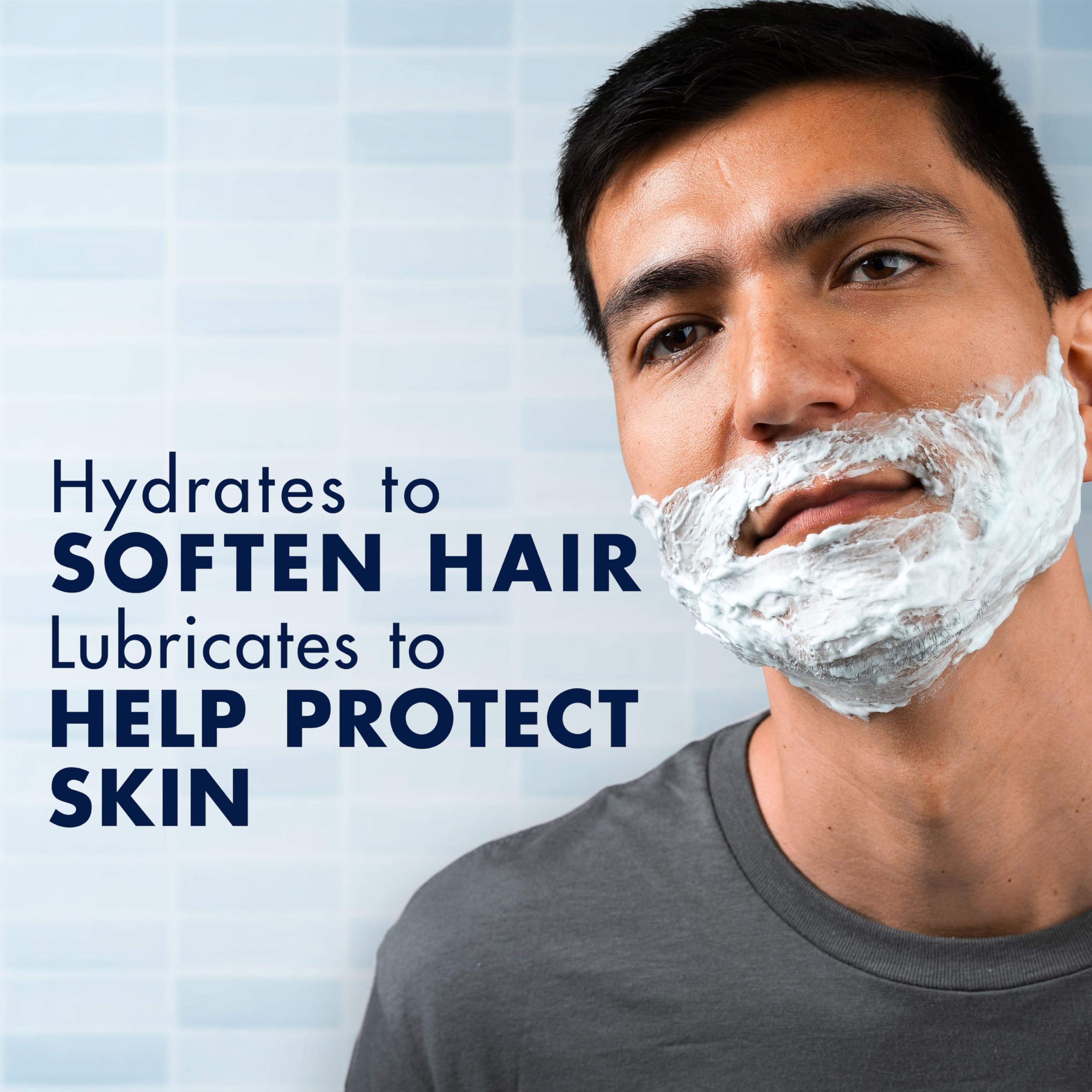Gillette Series 3X Action Shave Gel with classic scent for a refreshing start