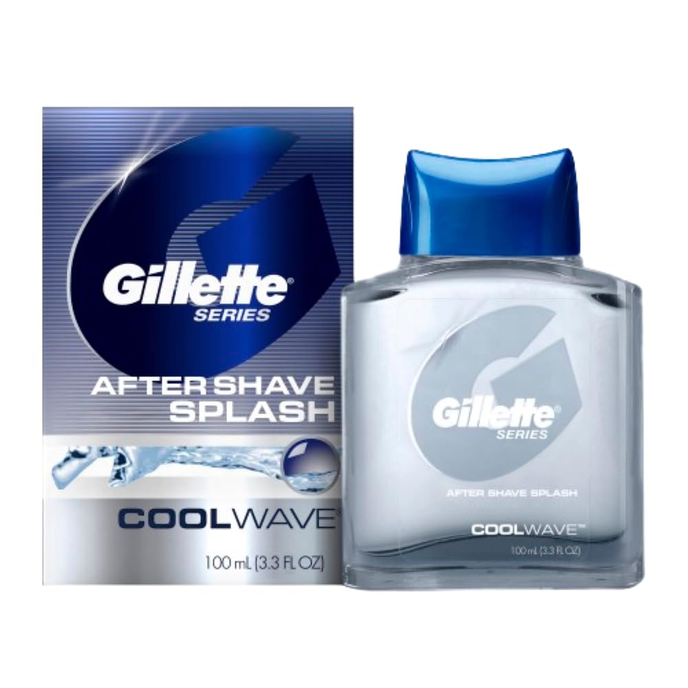 Gillette Series Cool Wave bottle pour for a crisp, alcohol-free aftershave
