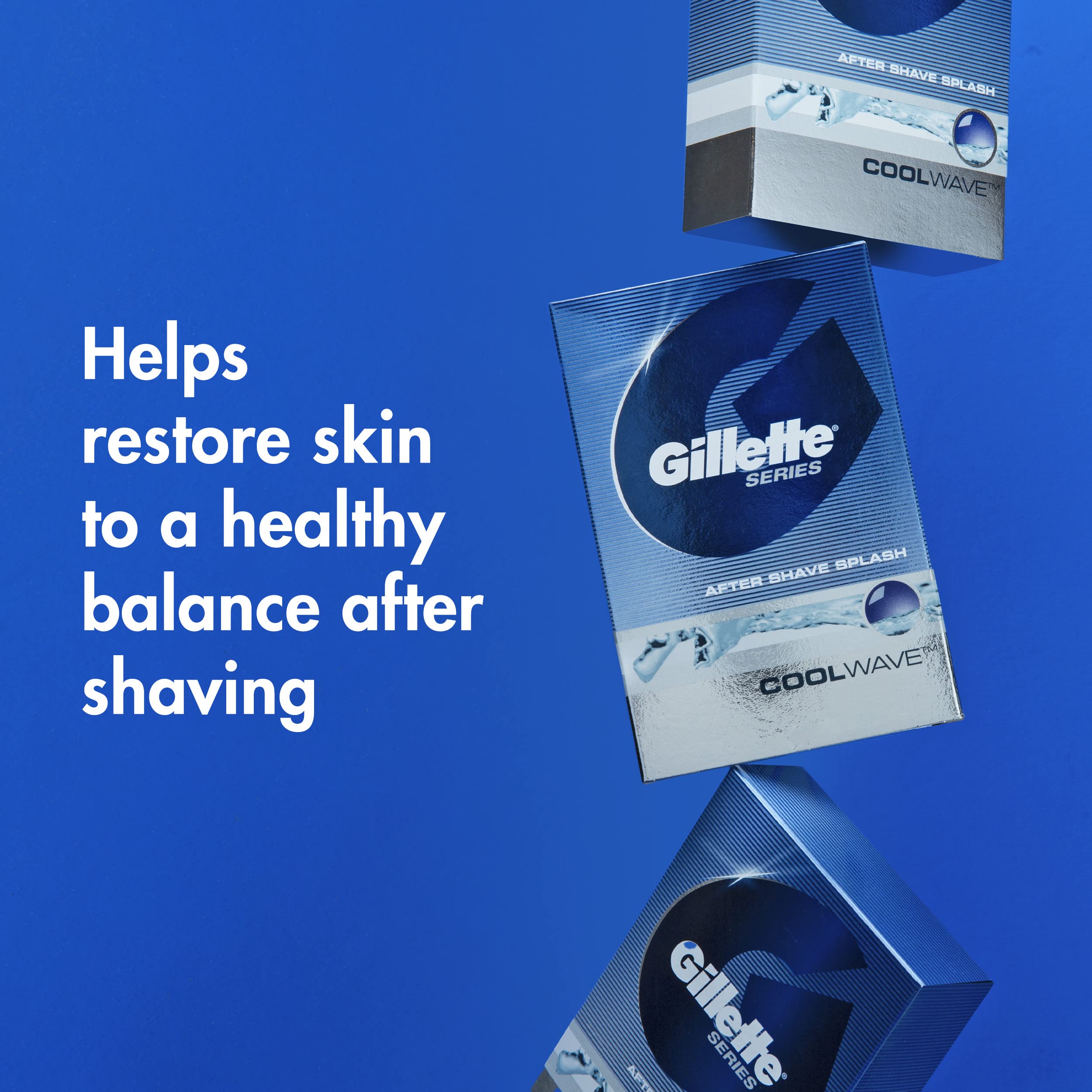 Gillette Series Cool Wave packaging highlights masculine design and travel-friendly packaging