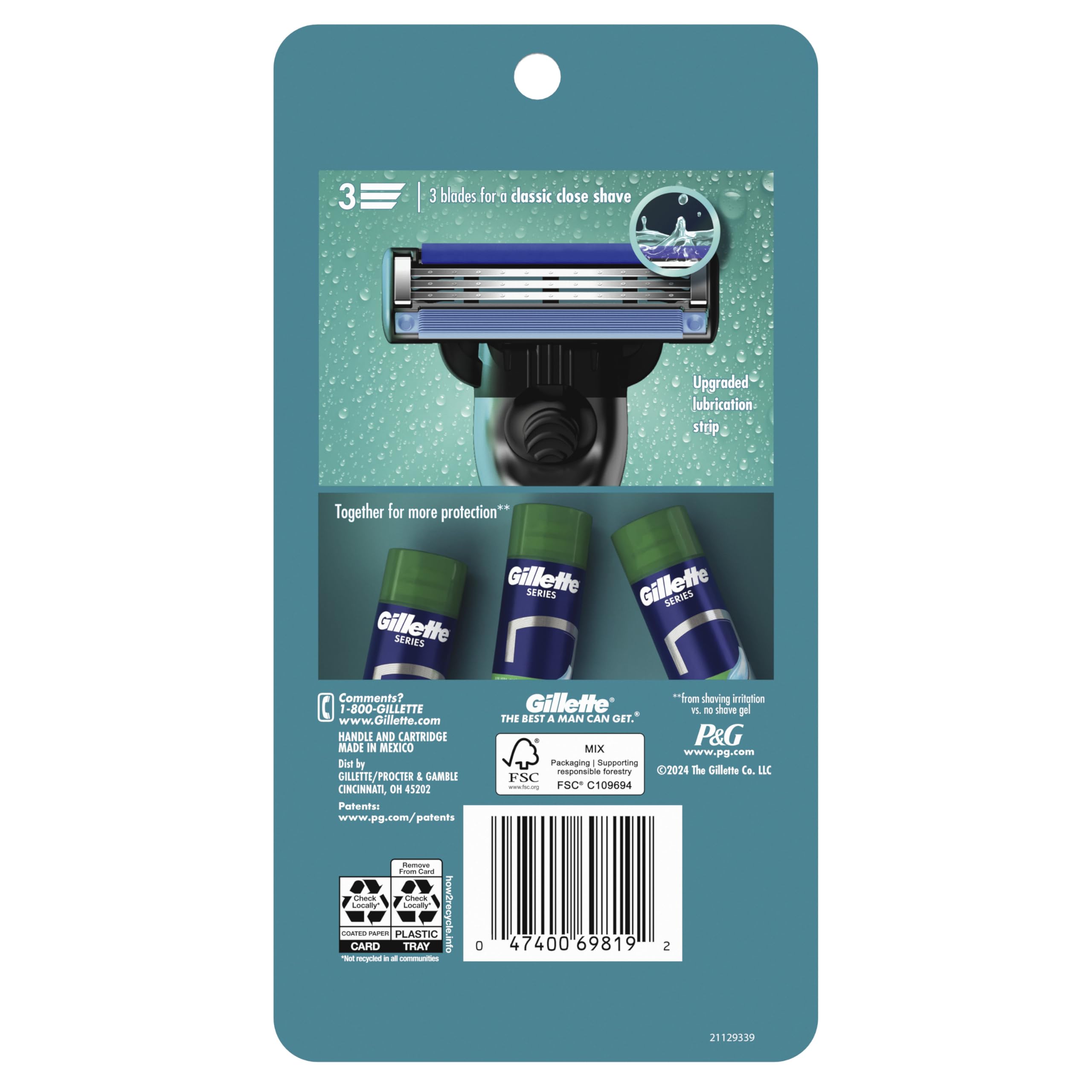 Gillette Series shaving gel pairing enhances protection during shave