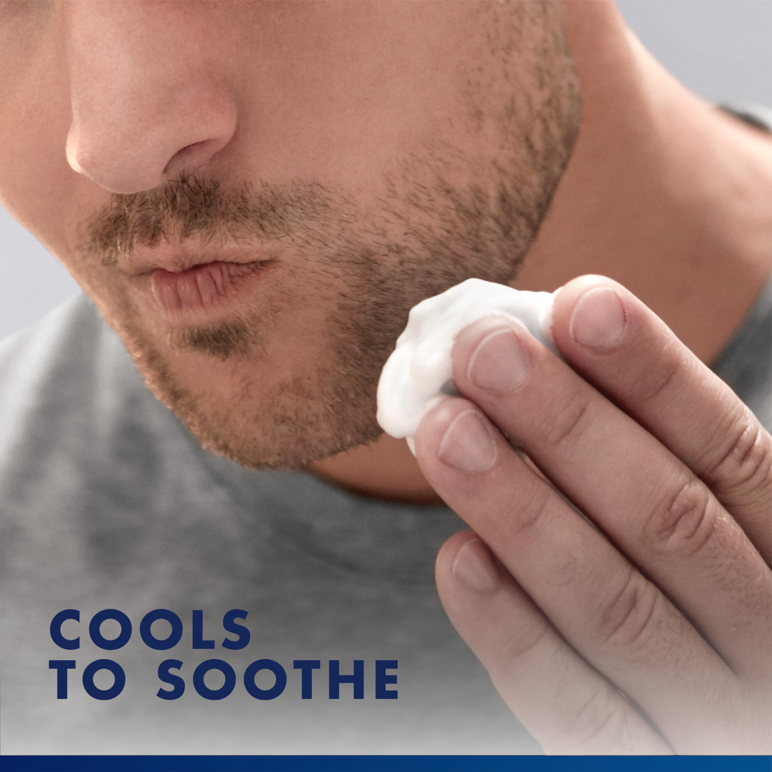Protection against five signs of irritation during shaving by Gillette Series gel