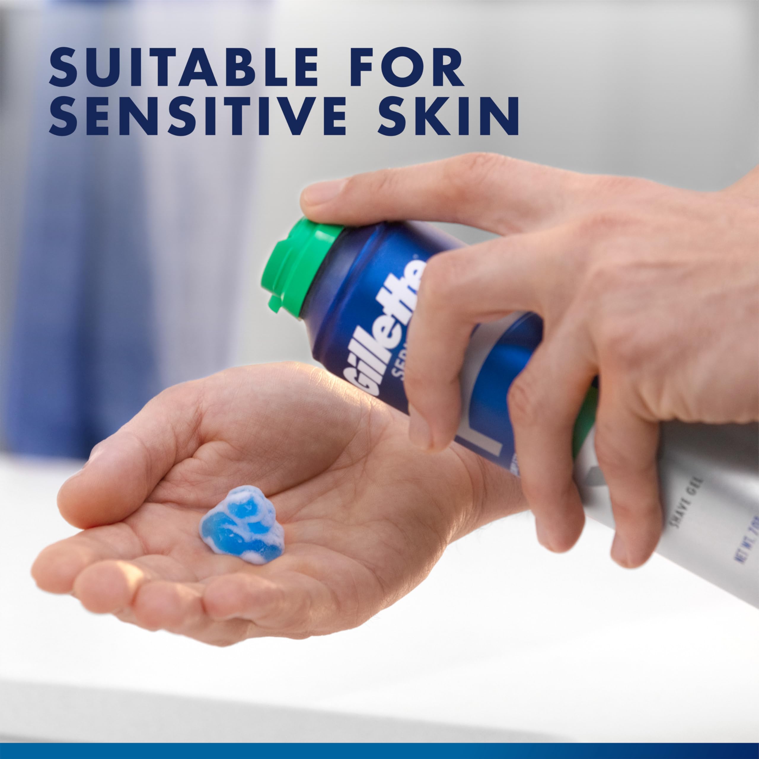 Smooth glide reduces tugging with Gillette Series soothing shave gel