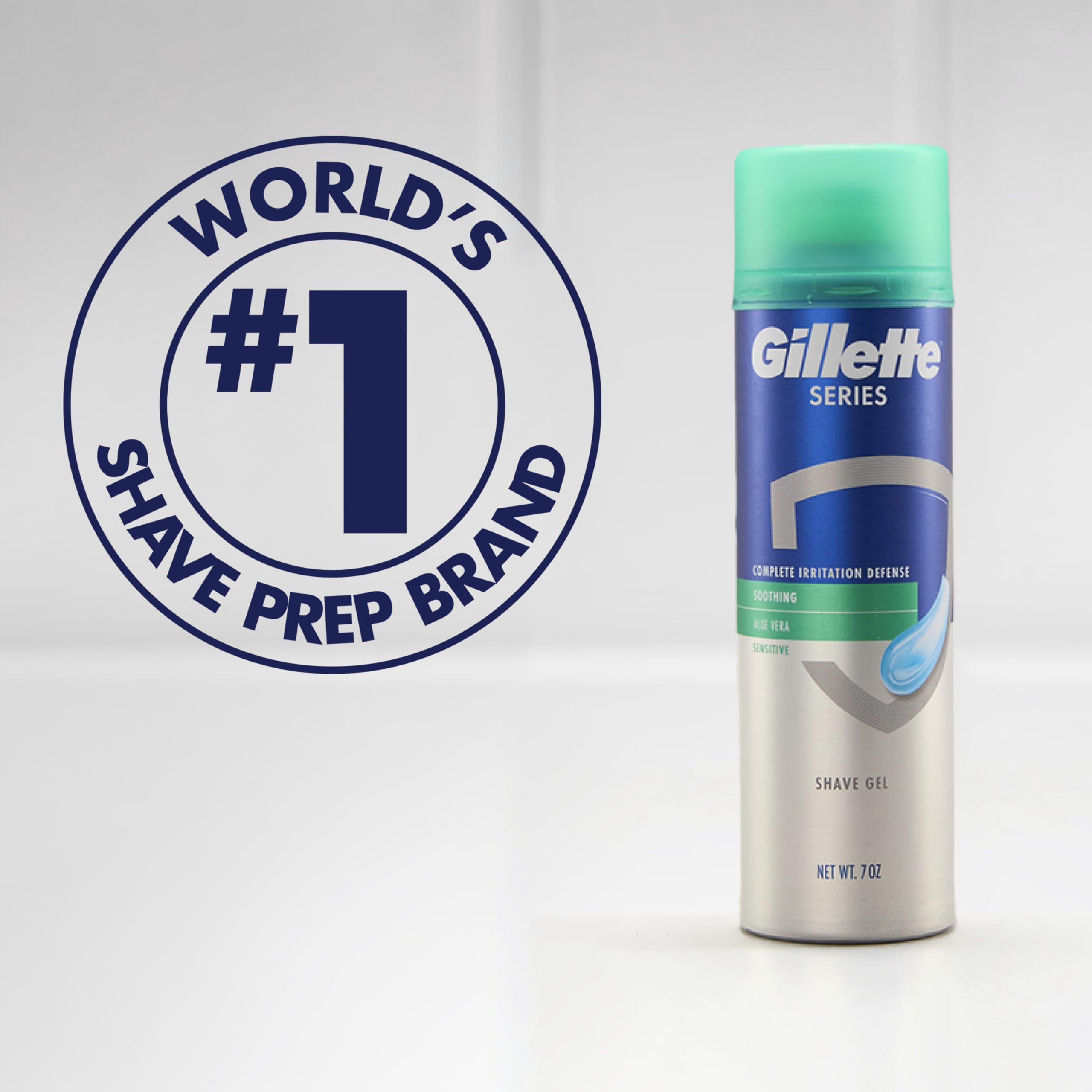 Gillette Series gel paired with Mach3 razor for a close shave