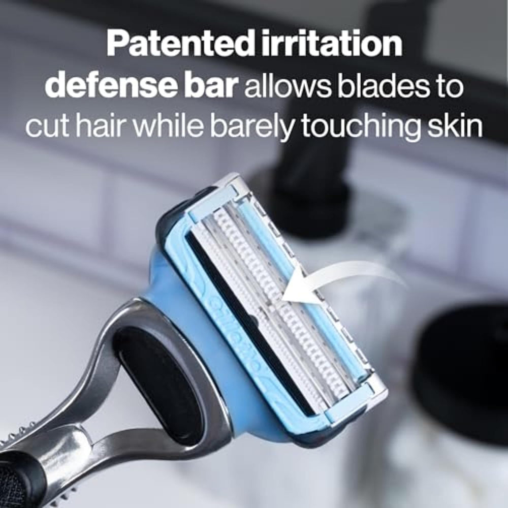 Gillette SkinGuard blade refill pack designed for sensitive skin.