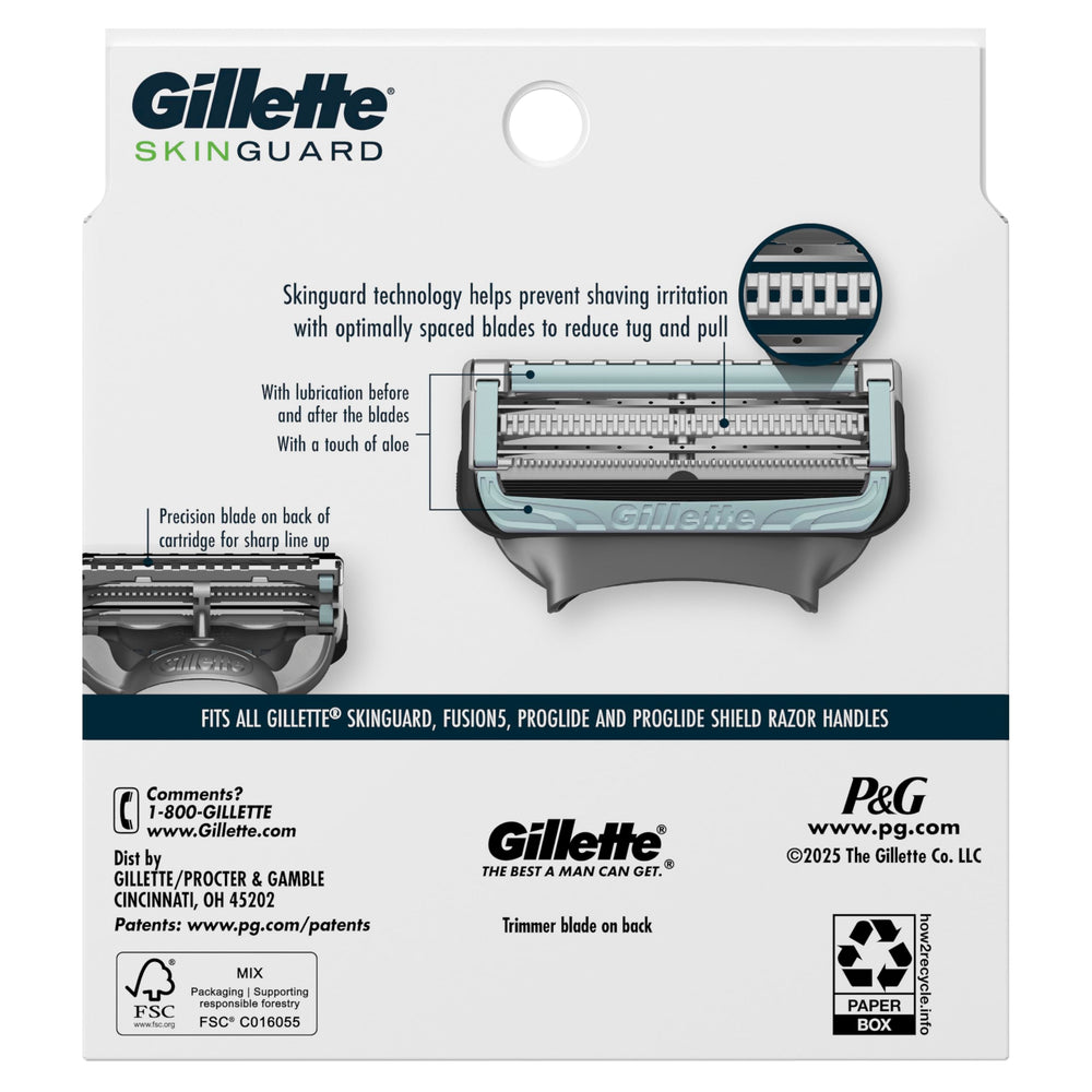 Gillette SkinGuard daily shaving setup suggests a comfortable routine.