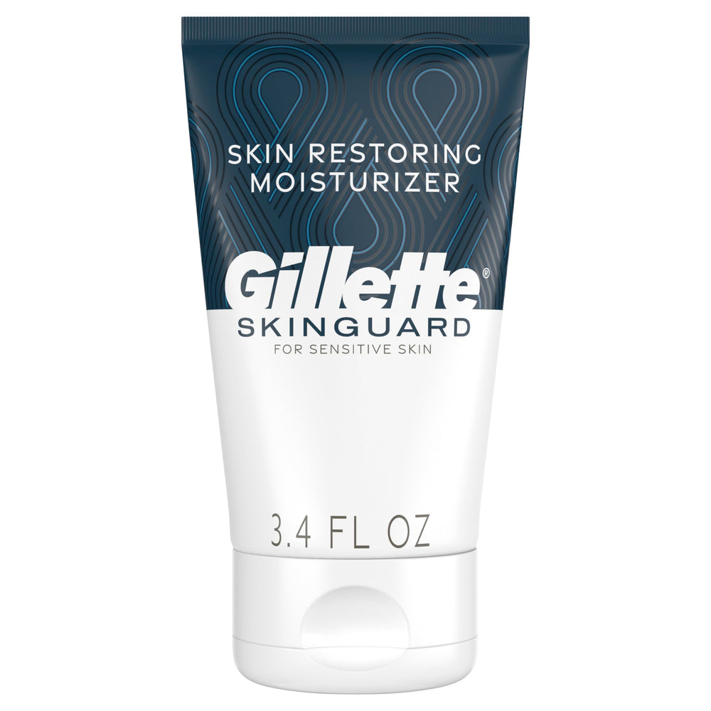 Gillette SkinGuard moisturizer bottle for daily conditioning.
