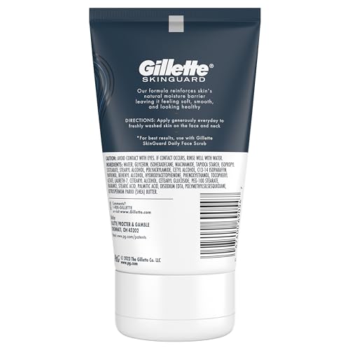 Dime-size amount of Gillette SkinGuard moisturizer on skin.