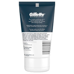 Dime-size amount of Gillette SkinGuard moisturizer on skin.