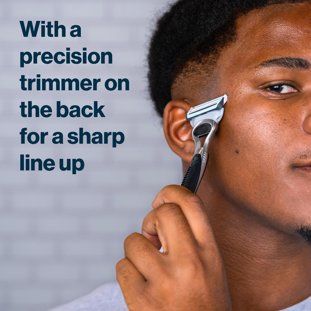Gillette SkinGuard guard-technology gently positions blades to help prevent irritation.