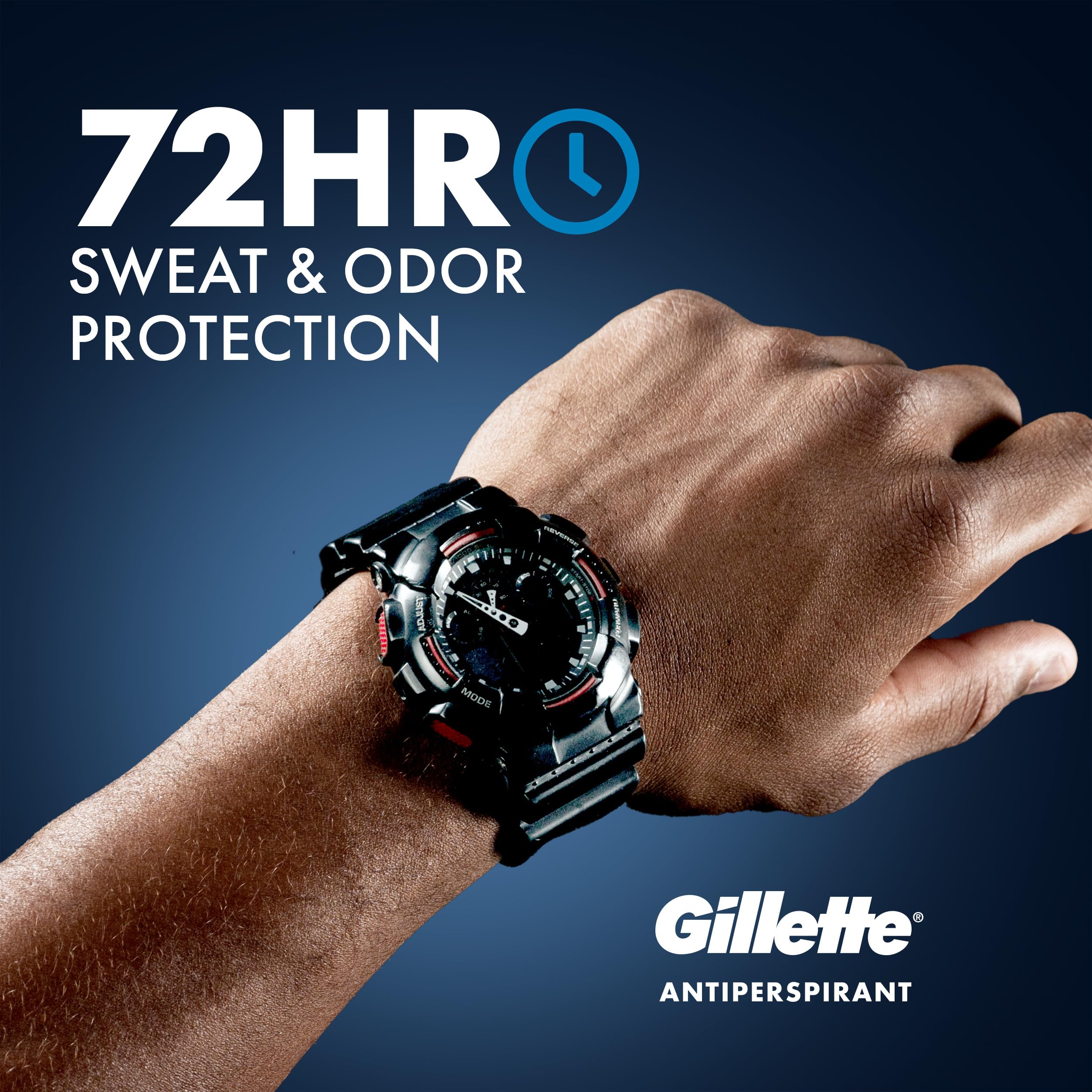 Gillette SkinShield gel desodorante para hombre, aplicación rápida para días activos.
