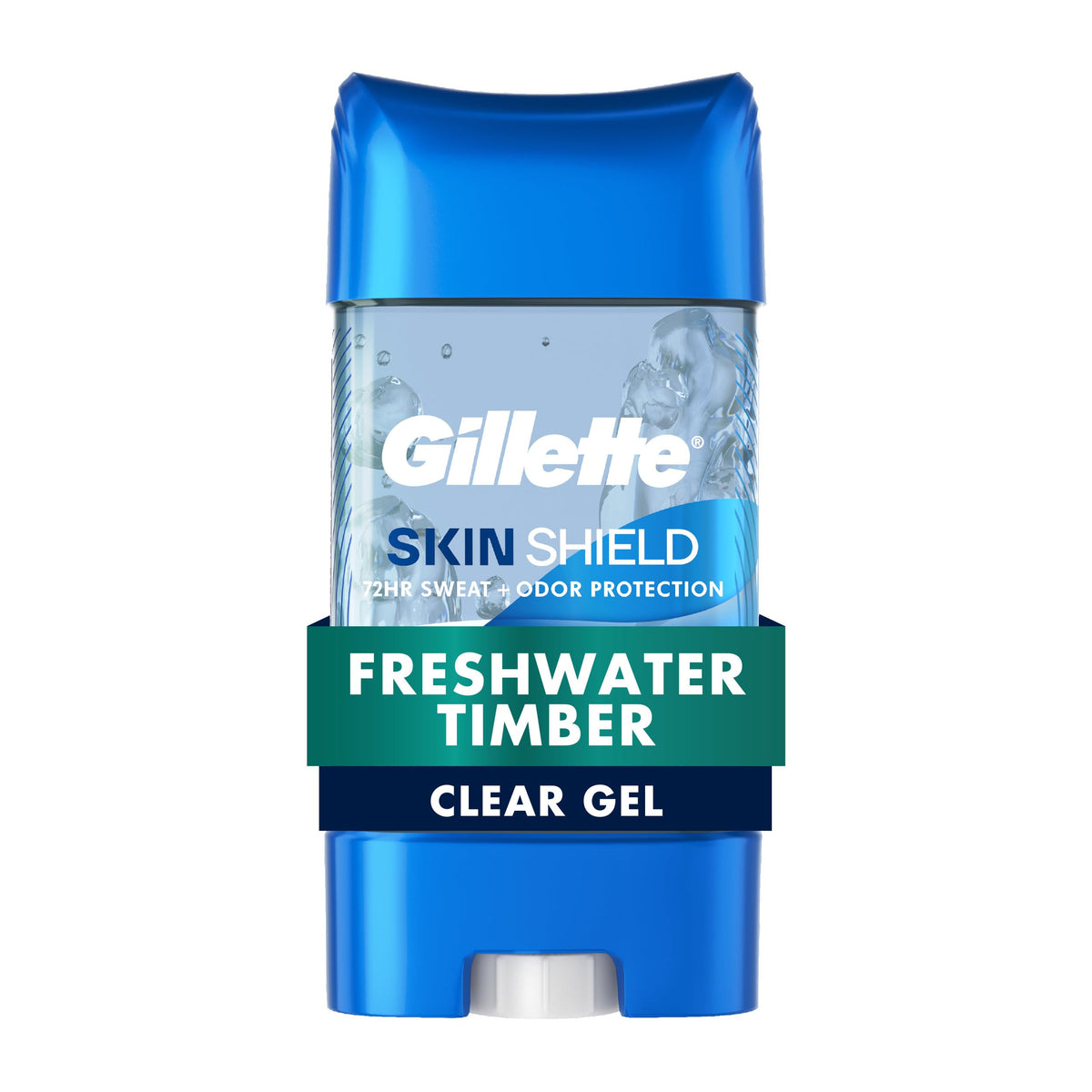 Gillette SkinShield gel desodorante para hombre en bote, protección duradera contra sudor.