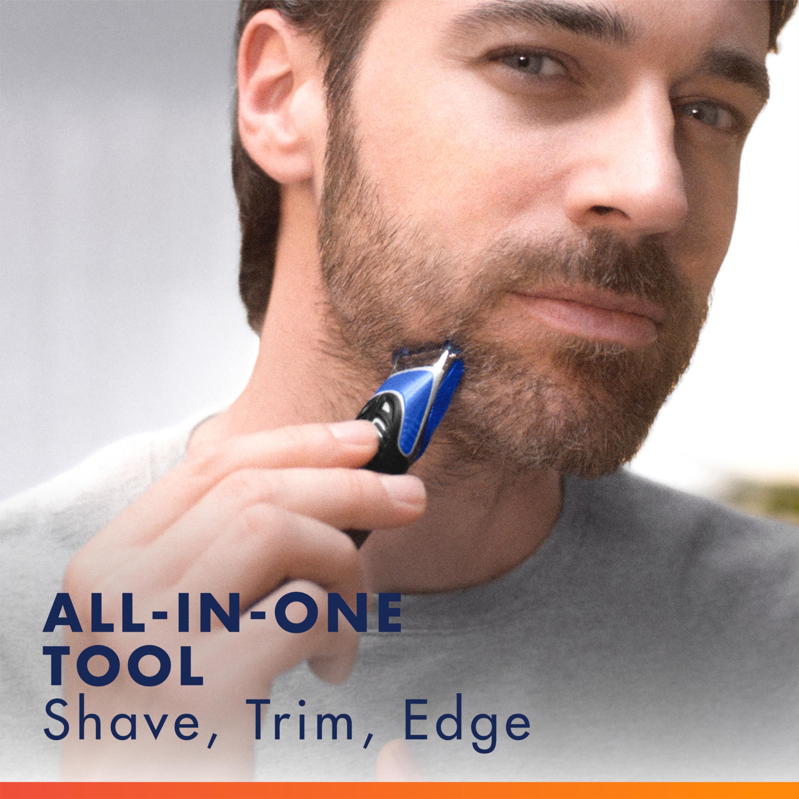 Battery-powered Styler with easy-grip handle for precise trimming.