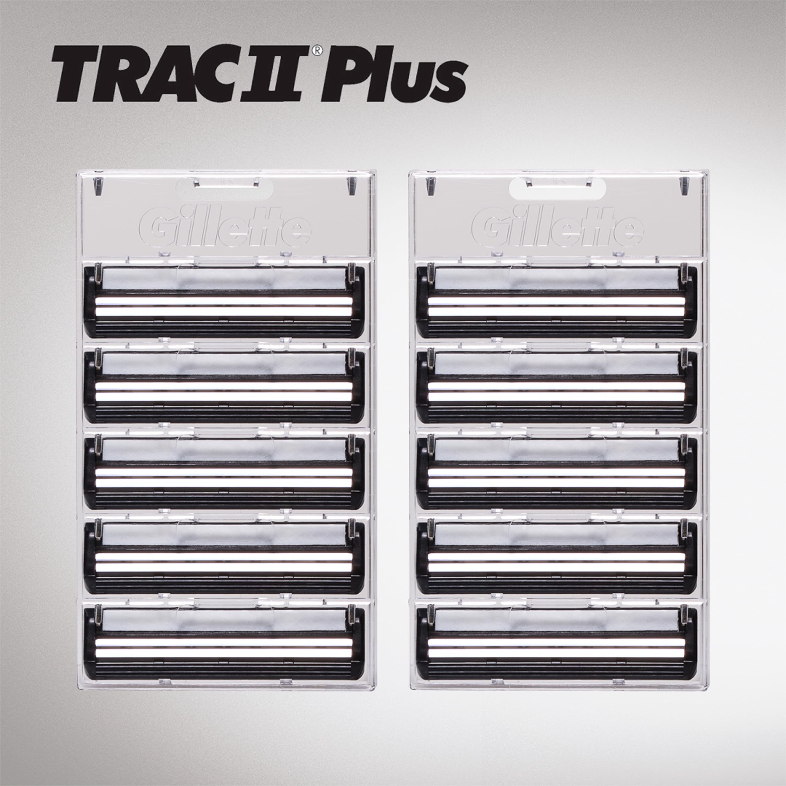 Gillette TRAC II Plus close shave preview for daily grooming.