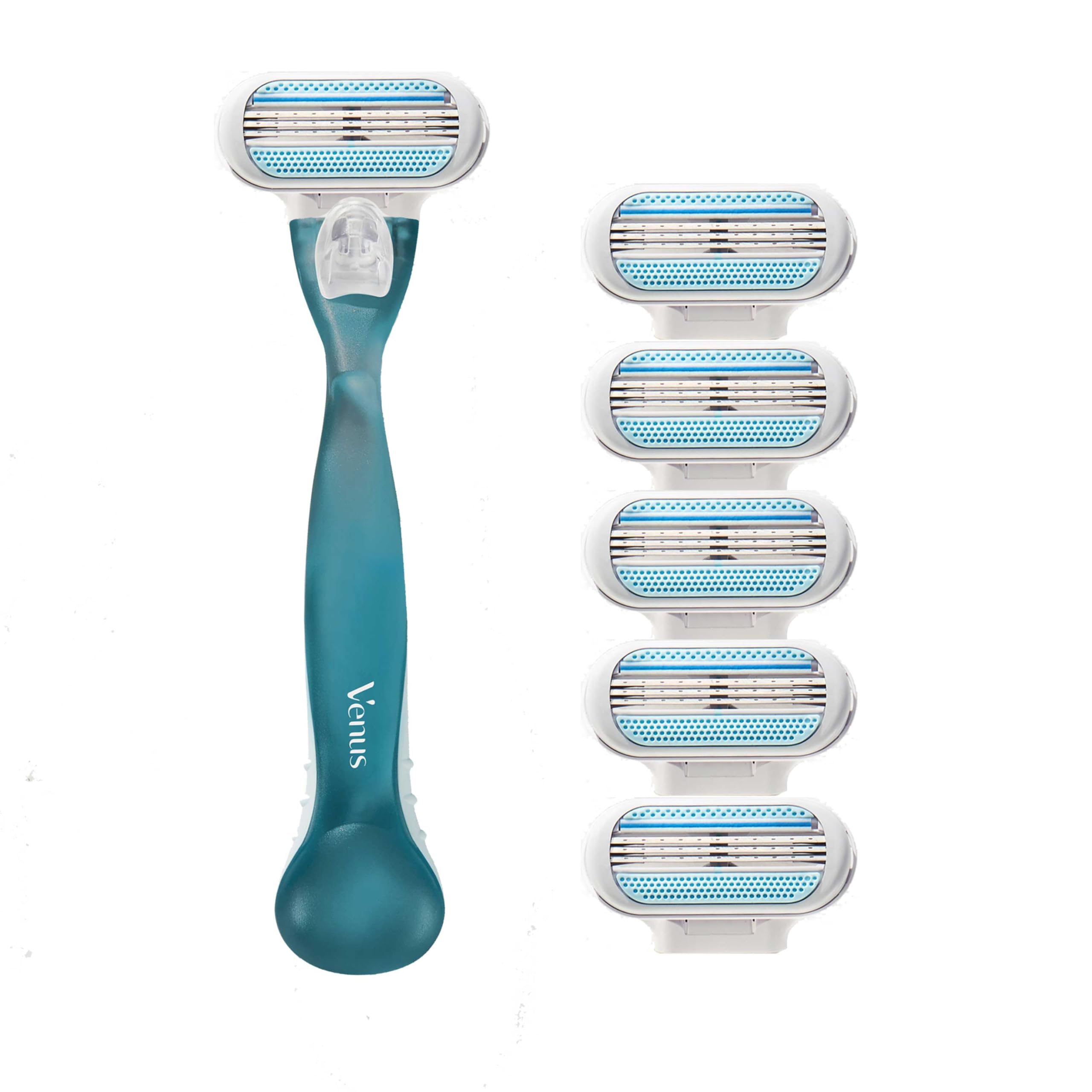 Gillette Venus 3-blade technology delivers a quick, close shave.