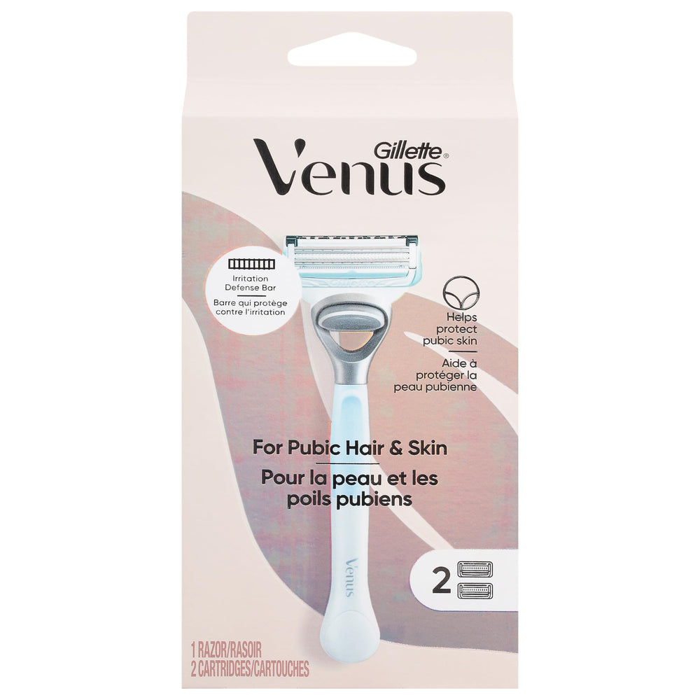 Gillette Venus bikini-trimmer with Irritation Defense Bar for gentle bikini-line grooming