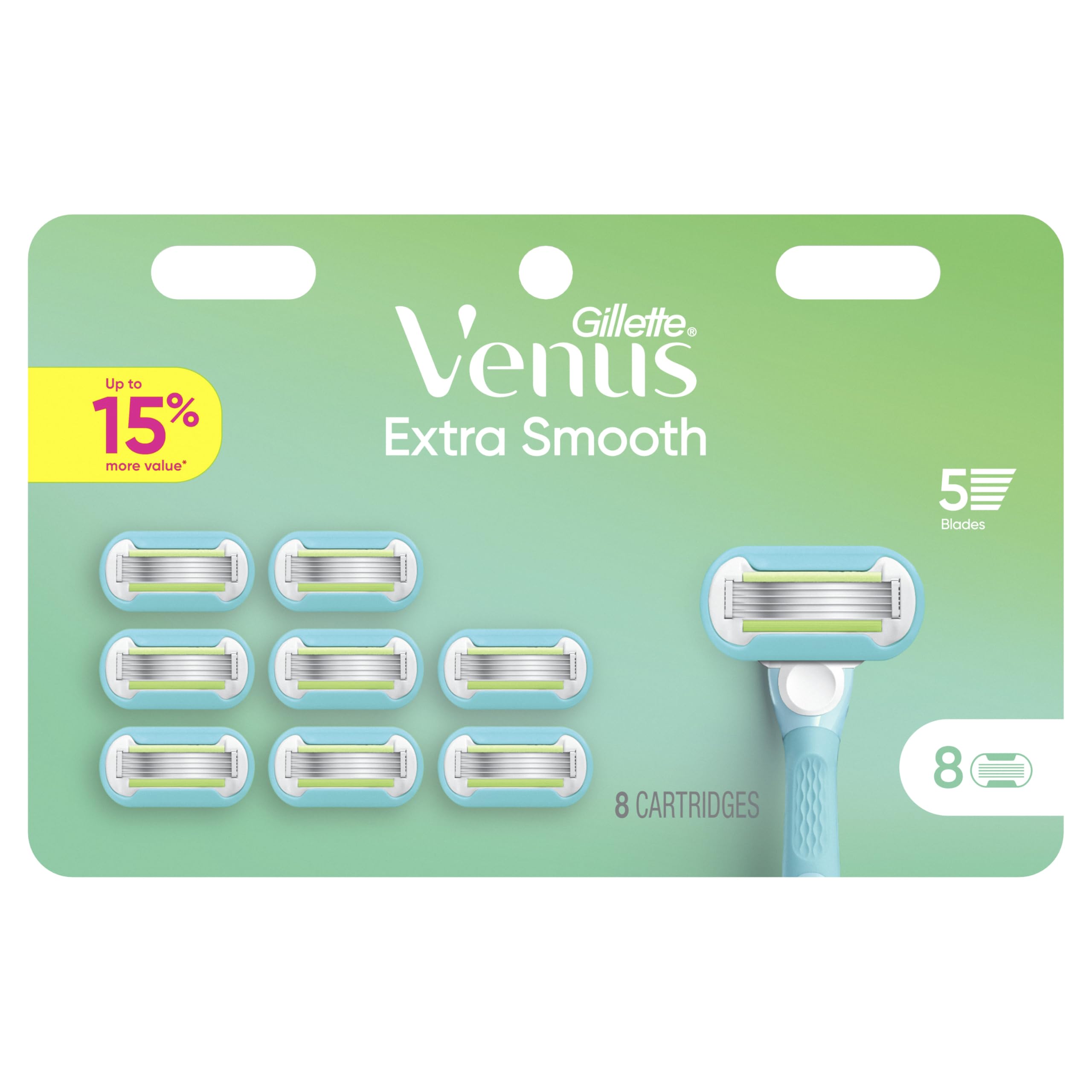 Gillette Venus blade refill in use demonstrating easy swap and reliable performance.