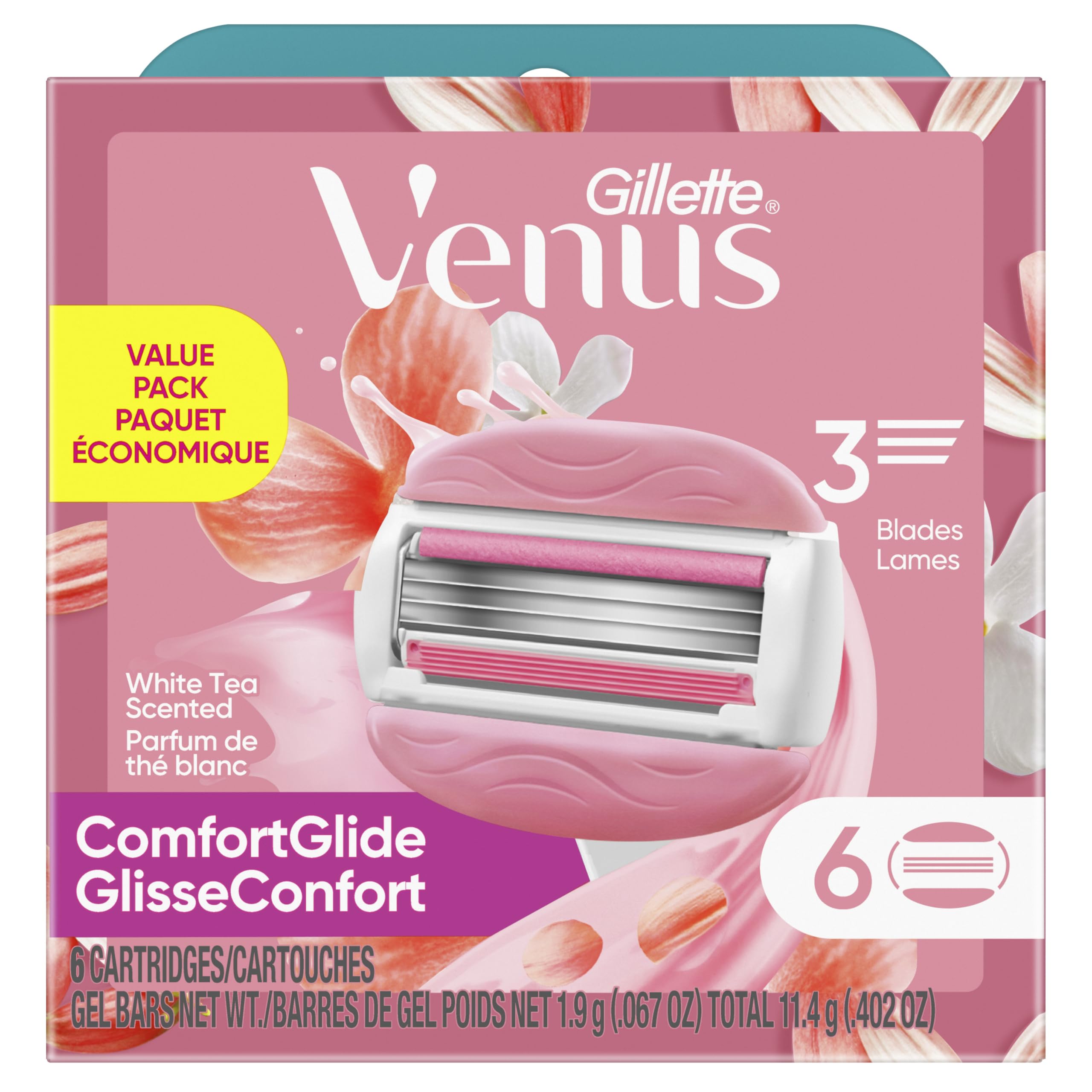 Gel bars release body butters for comfort during shaving.