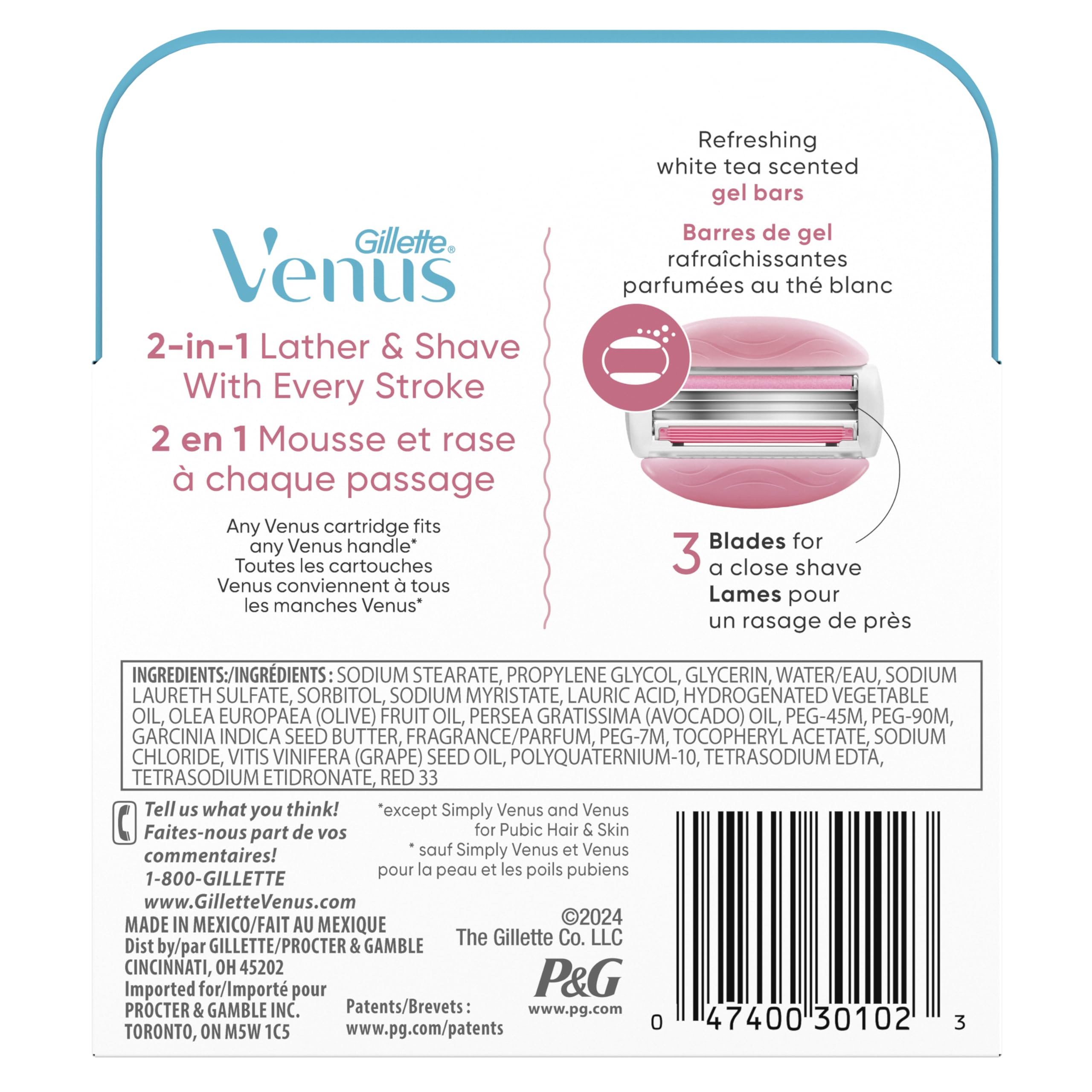 Gillette Venus ComfortGlide refills offer reliable comfort for everyday grooming.