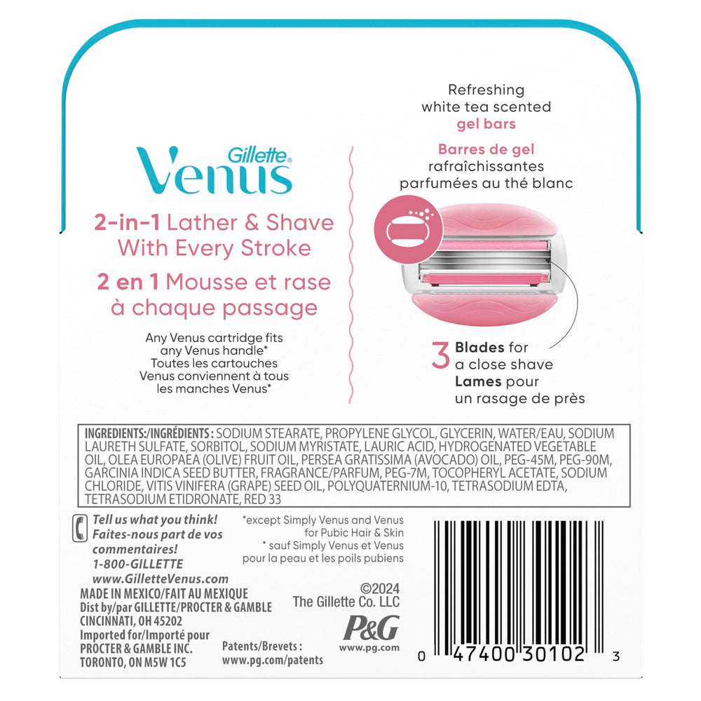 Gillette Venus ComfortGlide refills offer reliable comfort for everyday grooming.