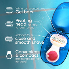 Gillette Venus ComfortGlide 3-blade refills deliver a smooth shave