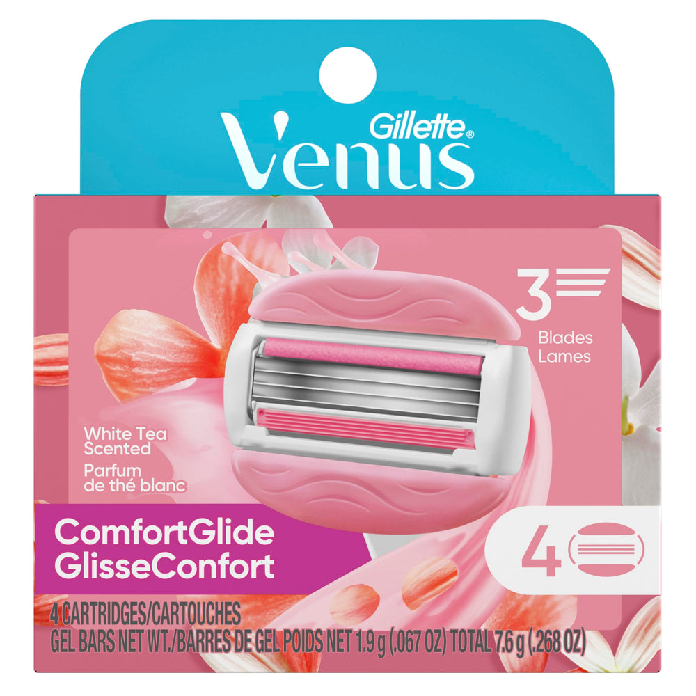 Gillette Venus refills are compatible with reusable handles for convenience.