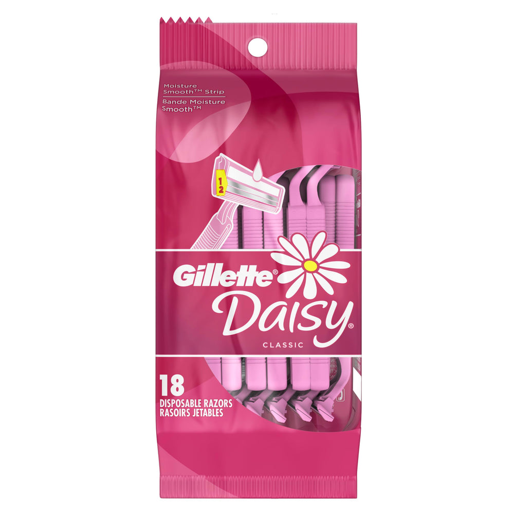 Pink packaging highlighting value in an 18-count box.
