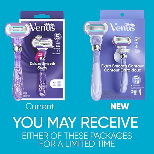 Gillette Venus Deluxe 5 diamond blades deliver a close, lasting shave.