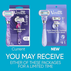 Gillette Venus Deluxe 5 diamond blades deliver a close, lasting shave.