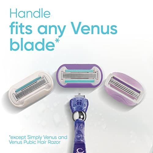 Gillette Venus Deluxe durable handle supports easy blade changes