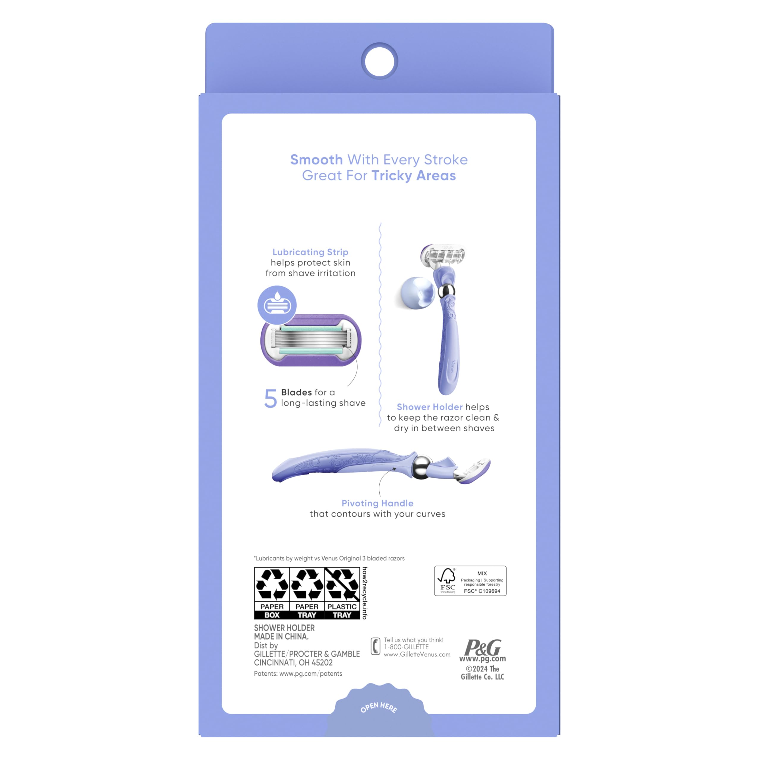 Gillette Venus Deluxe travel pack keeps blades handy on the go.