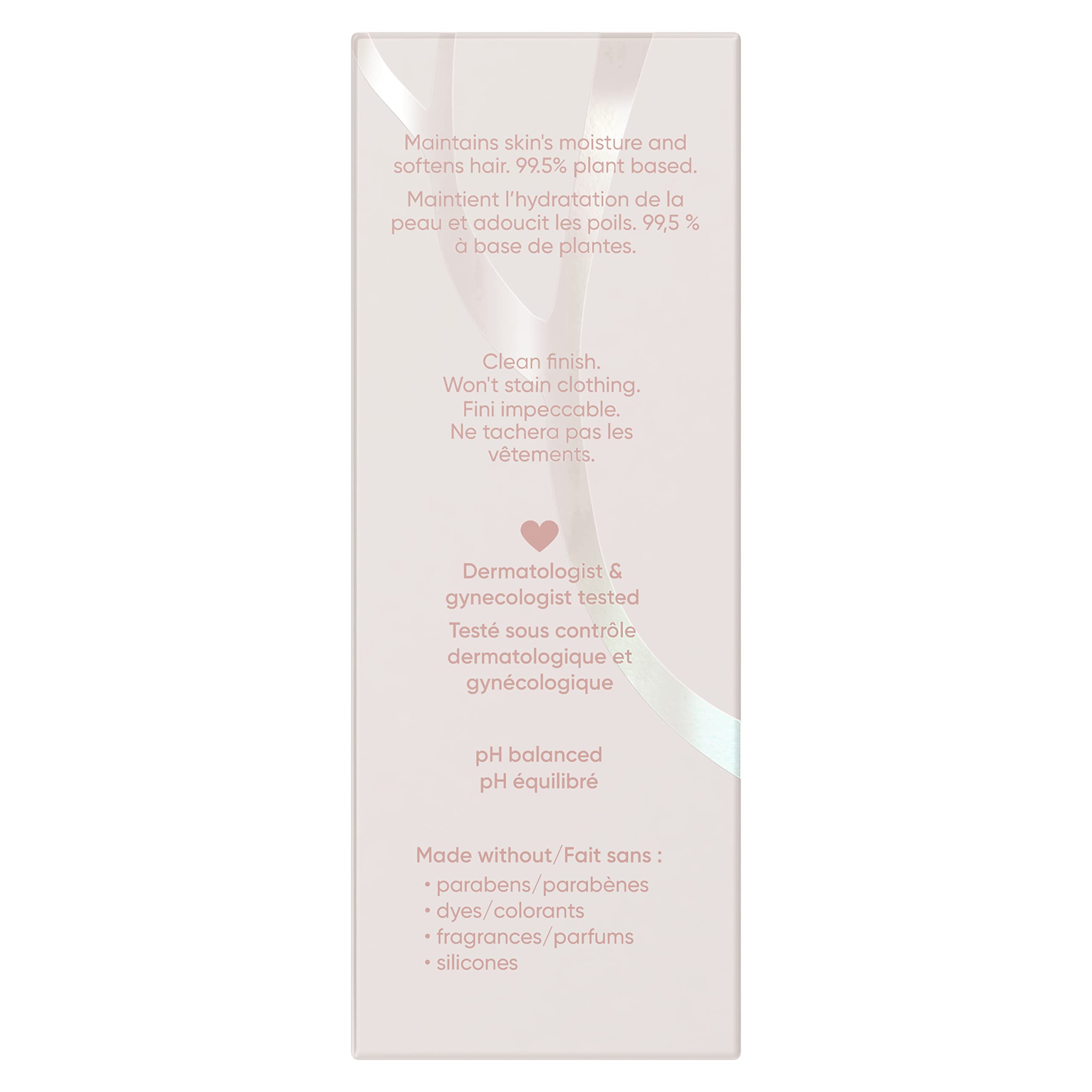 Dermatologist- and gynecologist-tested seal beside Gillette Venus