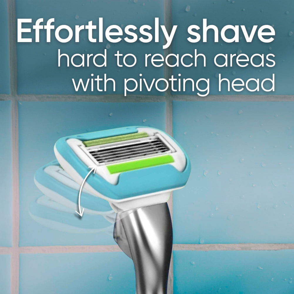 Durable metal handle offers weighted, steady control.