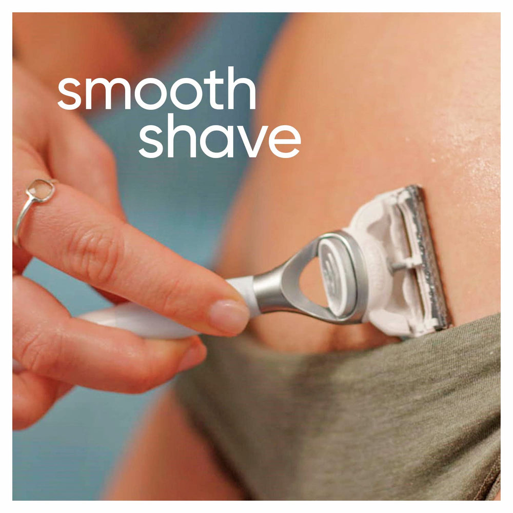 Gillette Venus ergonomic handle with rubber grip for secure shower control