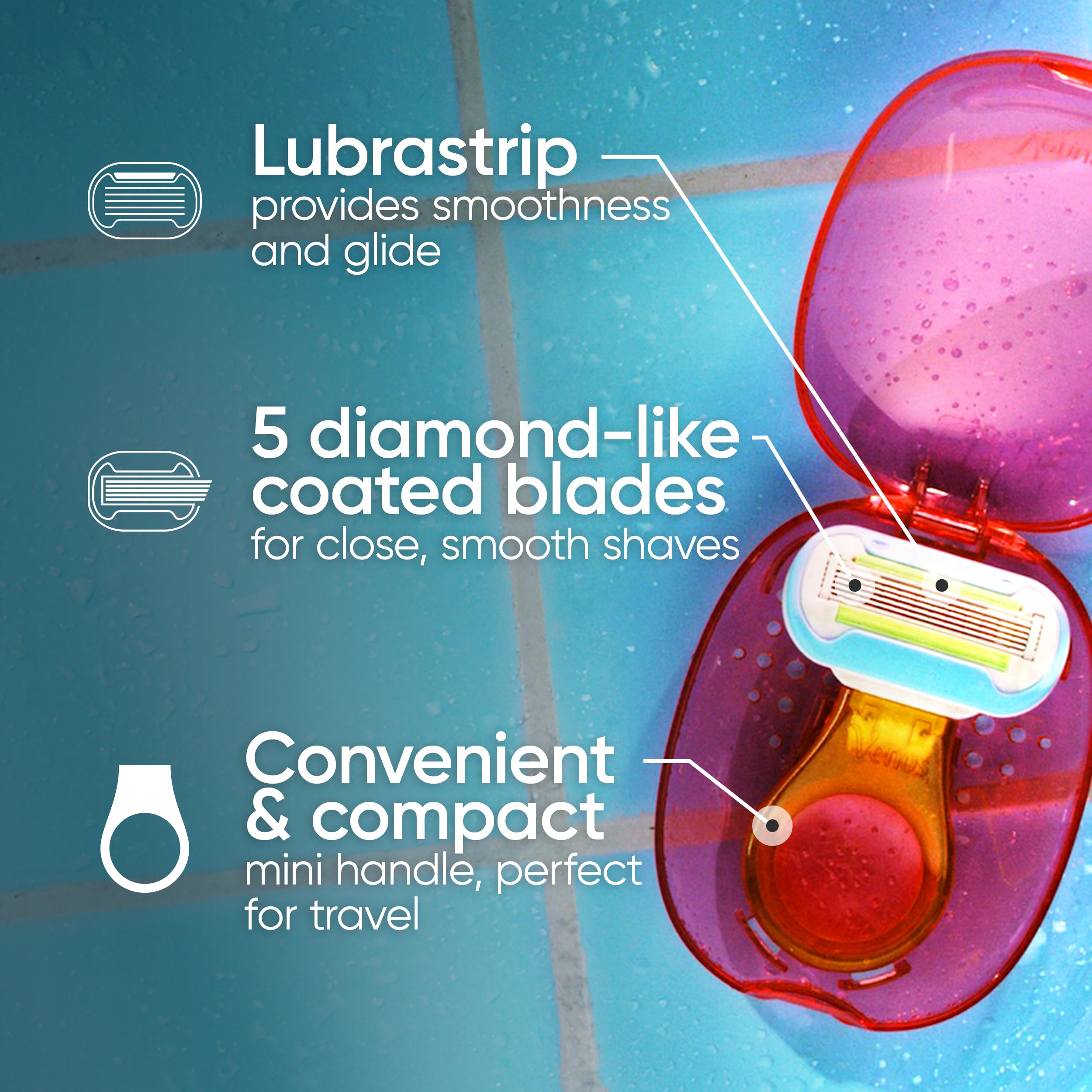 Gillette Venus Extra Smooth refill blade with five blades for close shaves